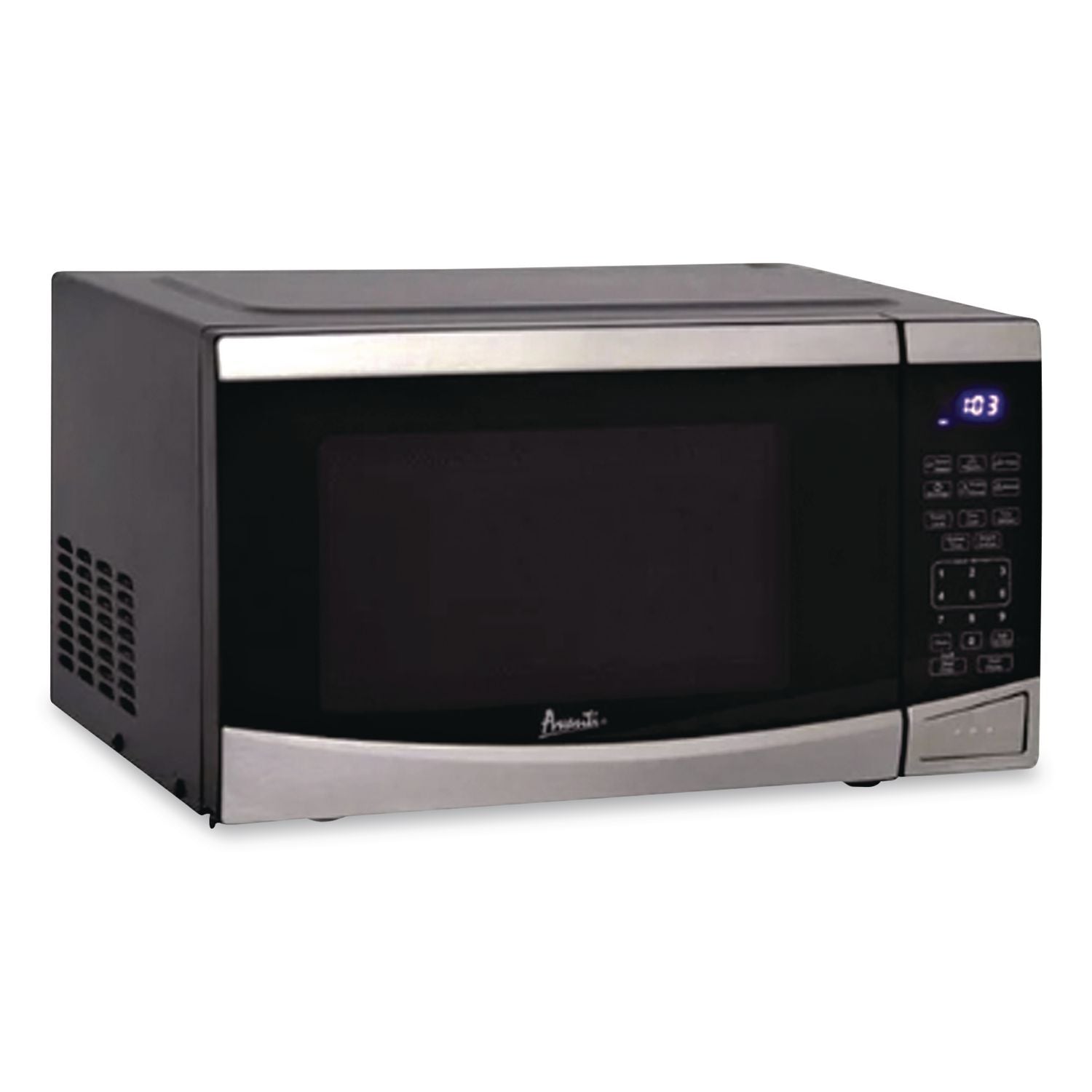 Avanti Model MT09V3S - 0.9 cubic foot Touch Microwave - Single - 19" Width - 0.9 ft Capacity - Microwave - 10 Power Levels - 900 W Microwave Power - 120 V AC - Countertop - Stainless Steel