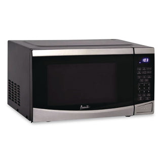 Avanti Model MT09V3S - 0.9 cubic foot Touch Microwave - Single - 19" Width - 0.9 ft Capacity - Microwave - 10 Power Levels - 900 W Microwave Power - 120 V AC - Countertop - Stainless Steel