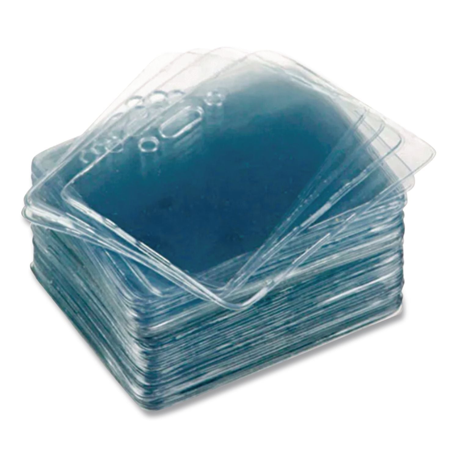 Proximity ID Badge Holders, Horizontal, Clear 3.75" x 3" Holder, 3.5" x 2.25" Insert, 50/Pack