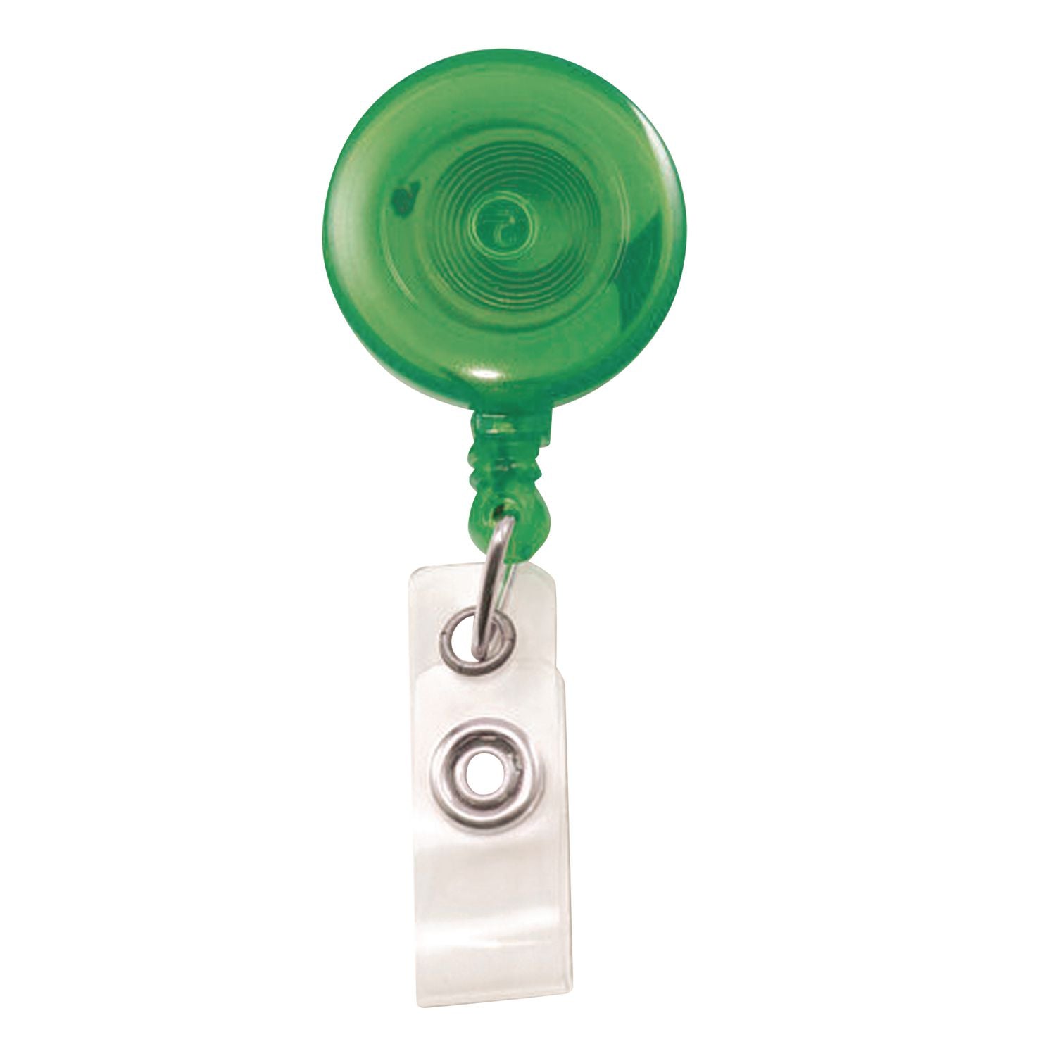 Deluxe Retractable ID Card Reel, 30" Extension, Assorted Colors, 20/Pack