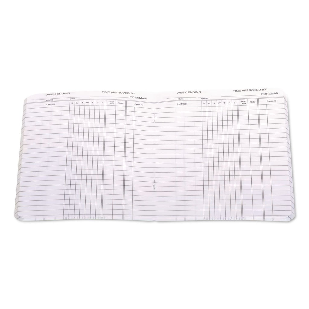 Foreman's Time Book, One-Part (No Copies), 13.5 x 4.13, 36 Forms Total