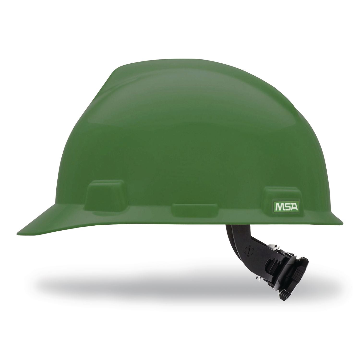 V-Gard Hard Hats, Ratchet Suspension, Size 6 1/2 - 8, Green