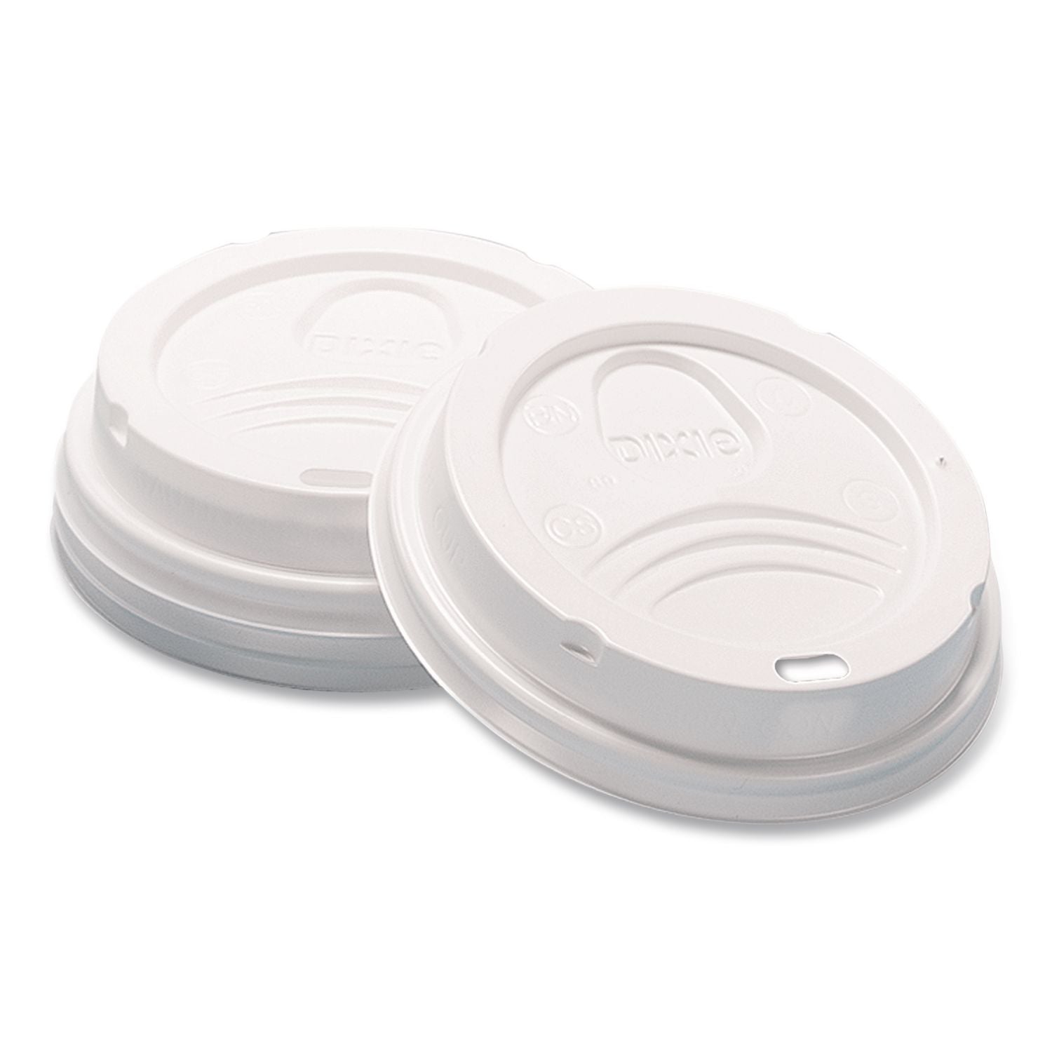Sip-Through Dome Hot Drink Lids, Fits 10 oz Cups, White, 100/Pack