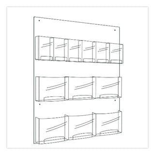 Rack,Display Clear 6 Mag