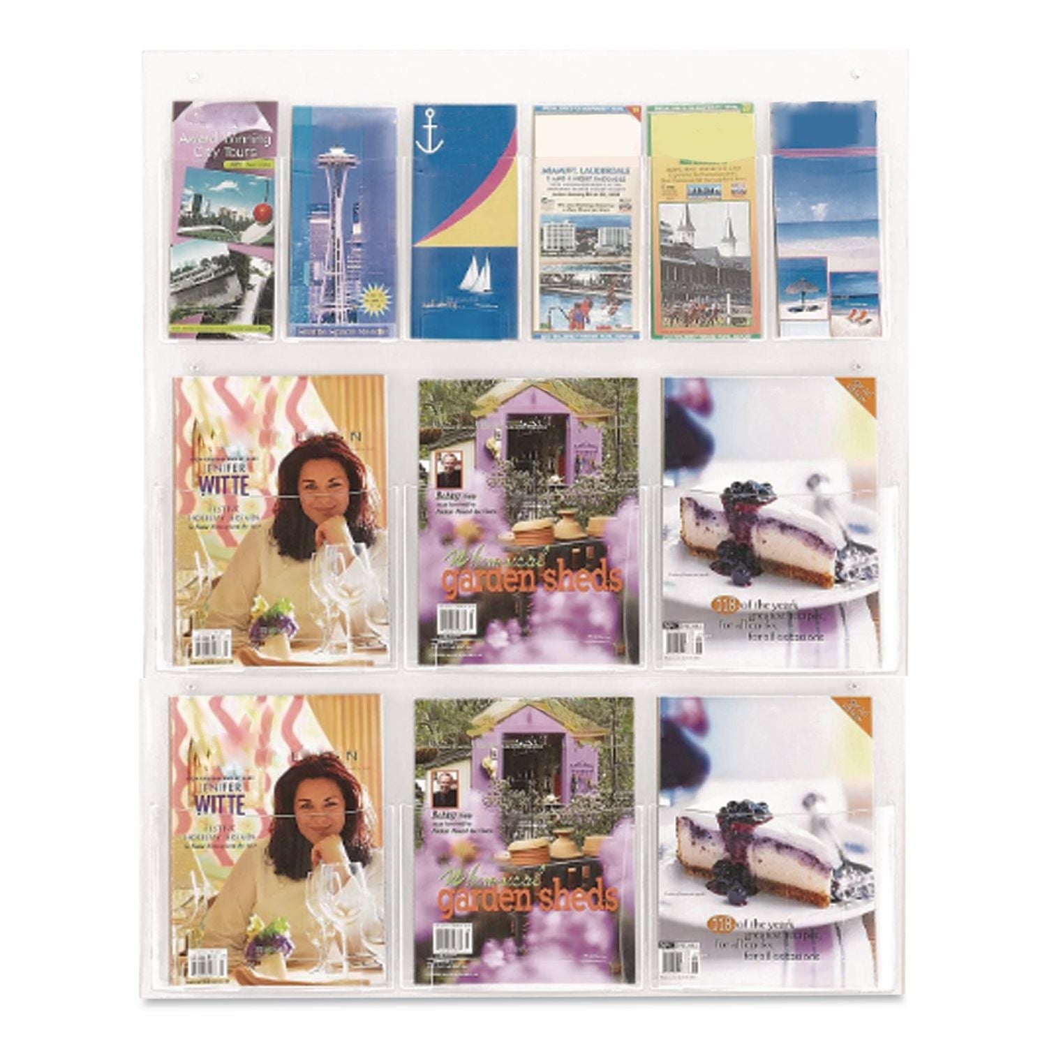 Rack,Display Clear 6 Mag