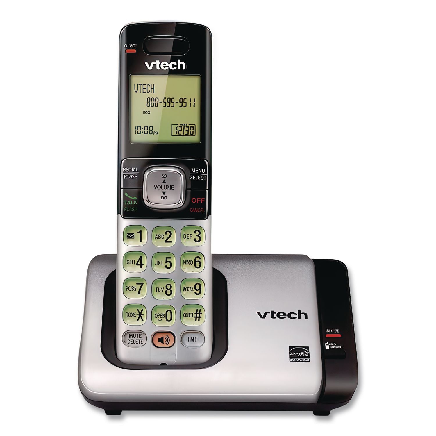 CS5129-2 Two-Handset Cordless Telephone System, DECT 6.0, Silver/Black