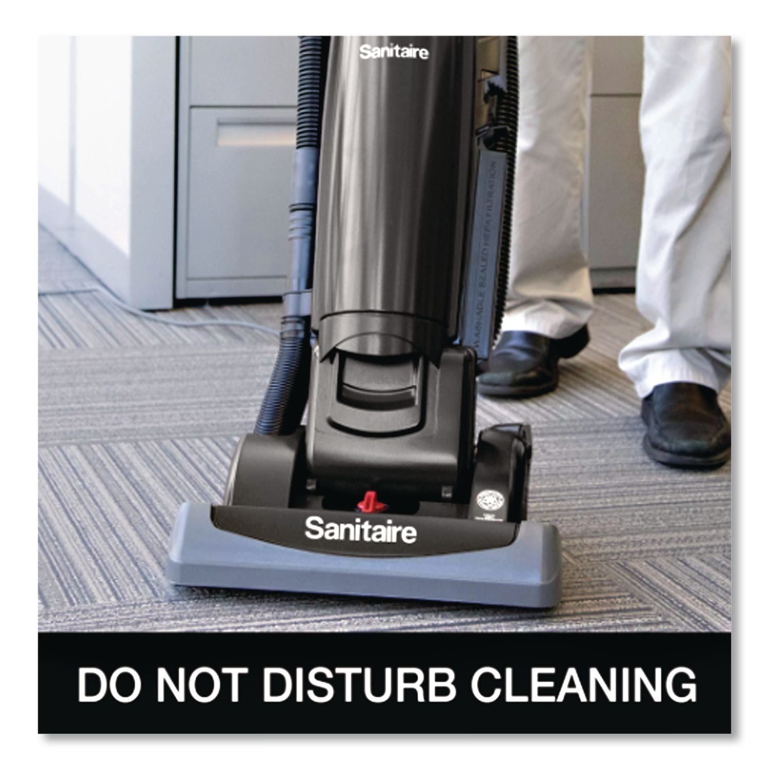 FORCE QuietClean Upright Vacuum SC5815D, 15" Cleaning Path, Red