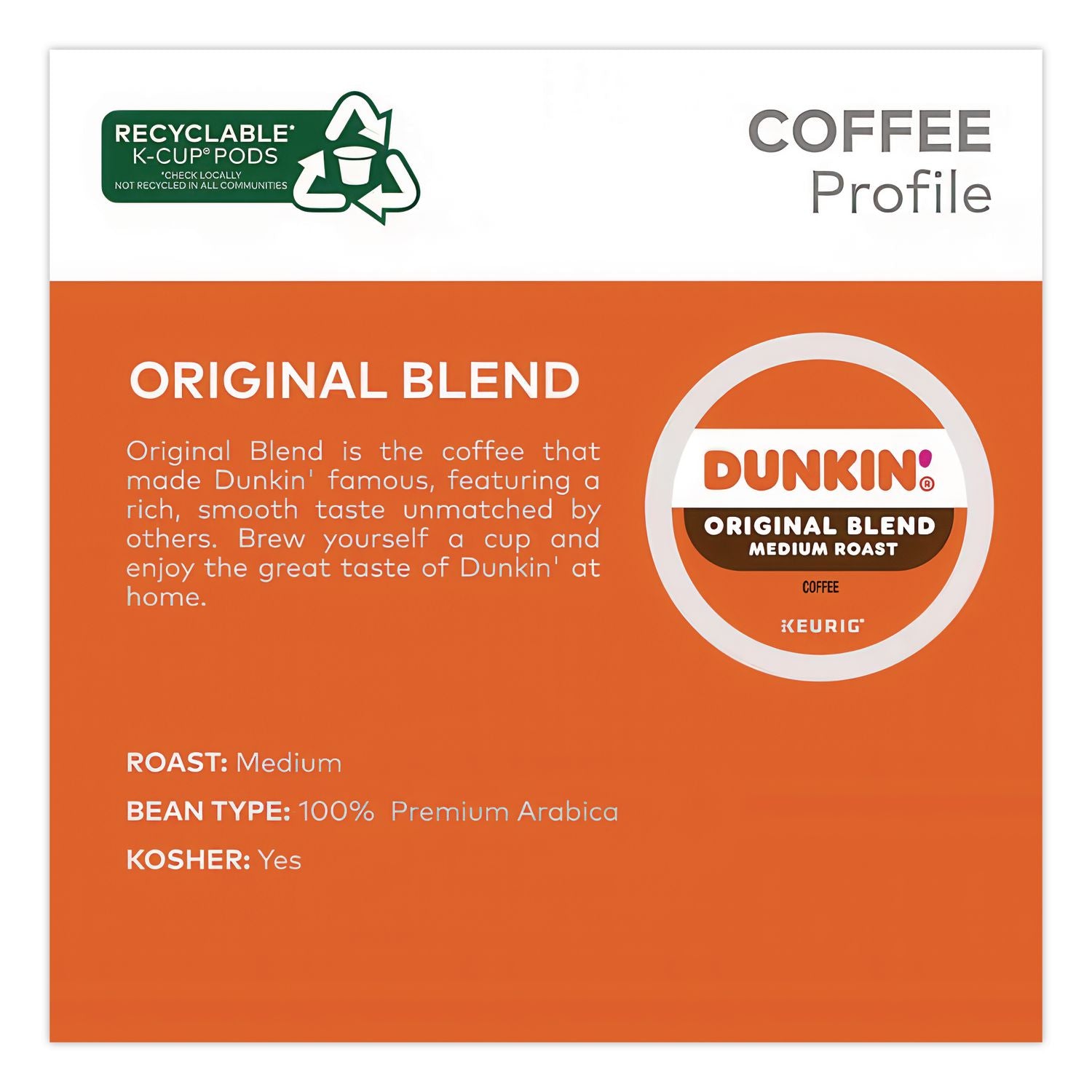 K-Cup Pods, Original Blend, 22/Box