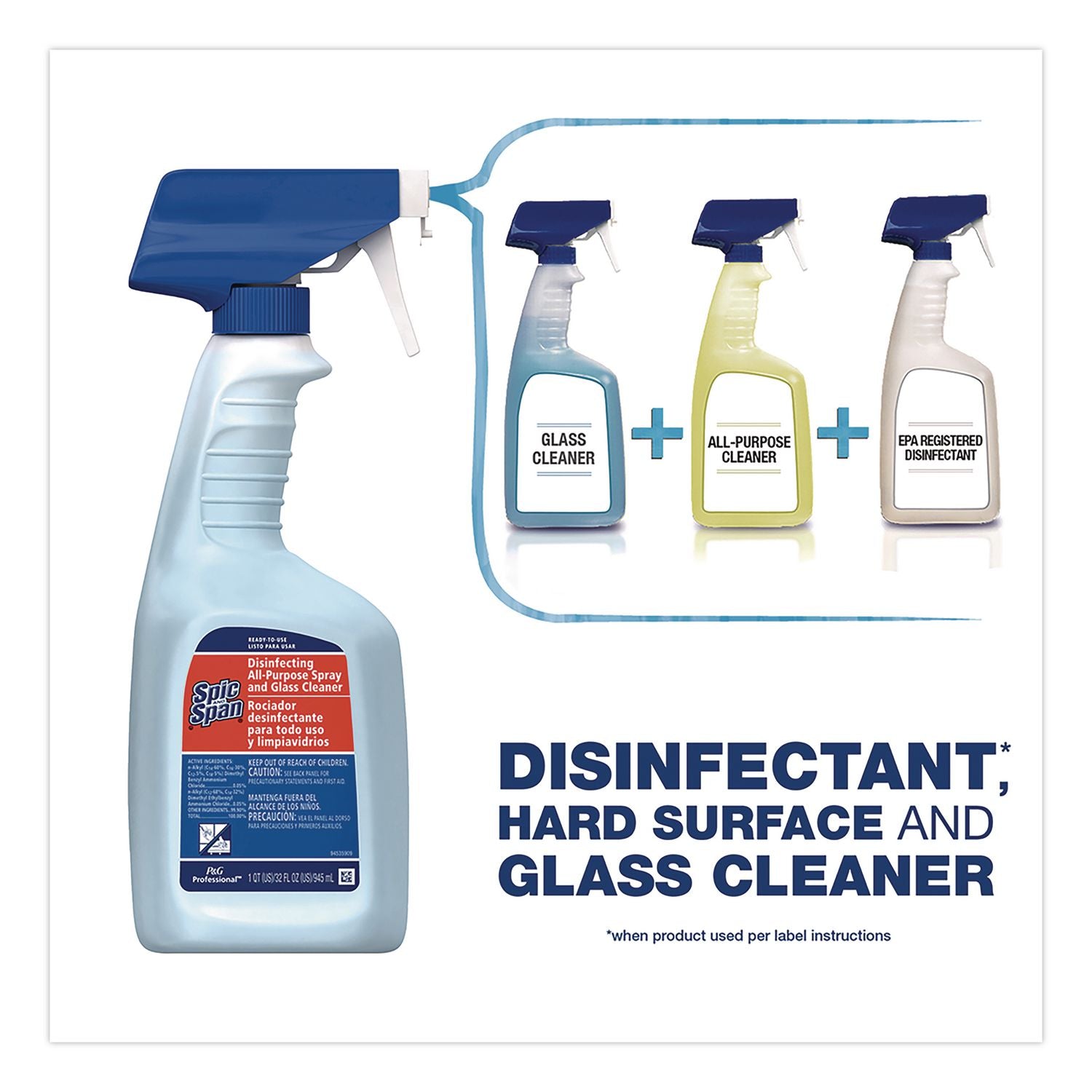 Spic and Span All-Purpose Glass Cleaner Refill, Sold as 1 Each