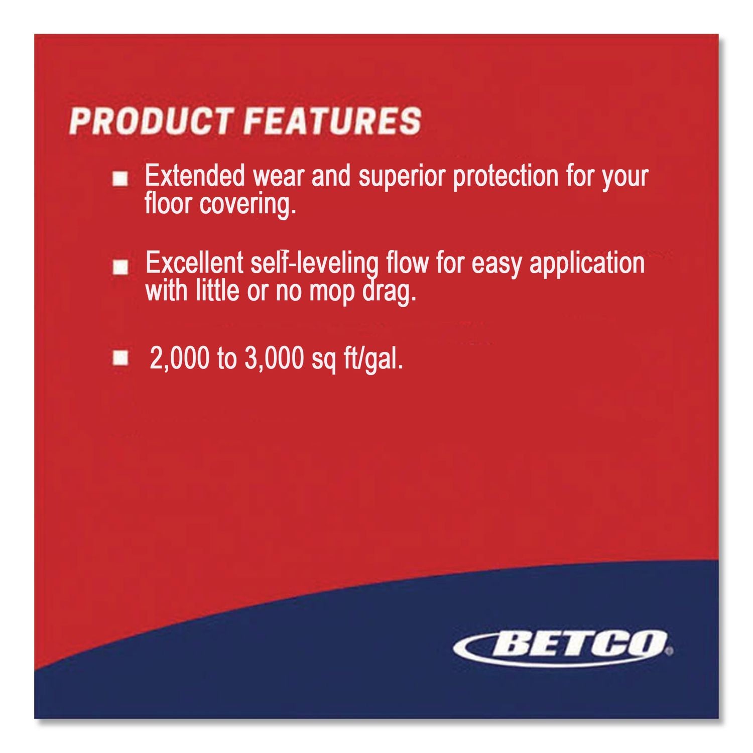 Betco Glare Floor Finish - 640 fl oz (20 quart) - Mild Scent - 1 Each - Durable, Slip Resistant, Gloss Resistant, Black Mark Resistant, Detergent Resistant - White