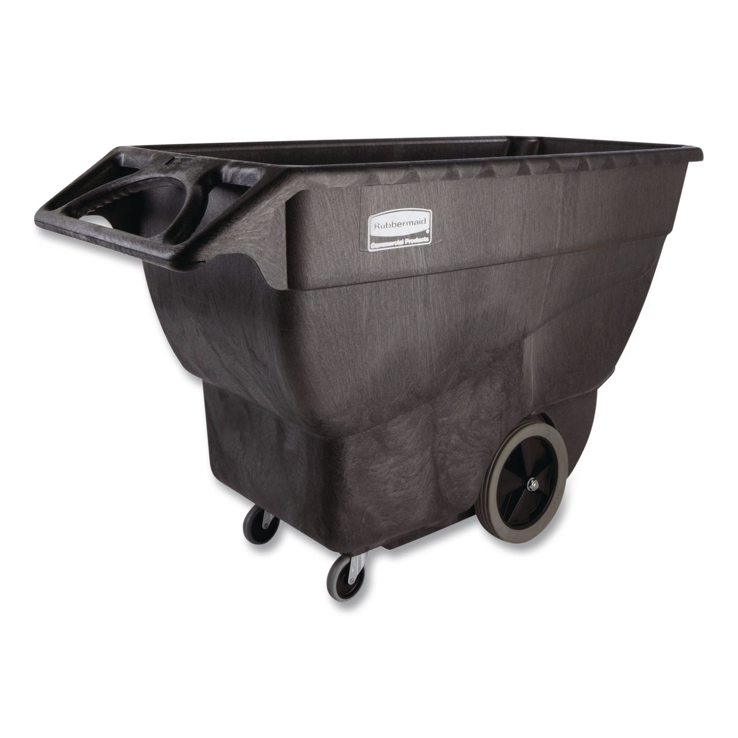 Structural Foam Tilt Truck, 151 gal, 600 lb Capacity, Plastic, Black