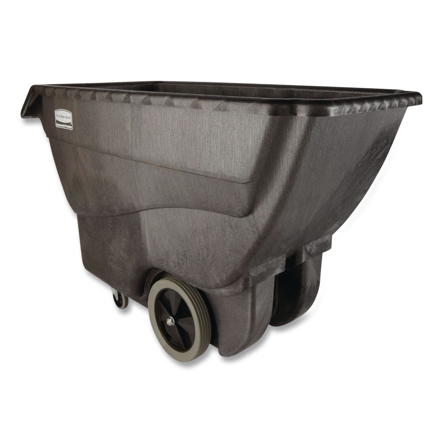 Structural Foam Tilt Truck, 151 gal, 600 lb Capacity, Plastic, Black