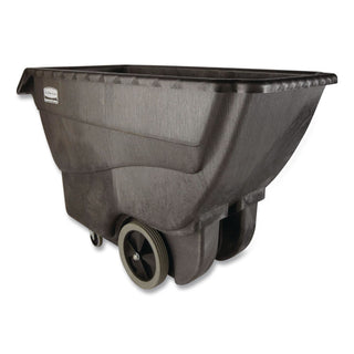 Structural Foam Tilt Truck, 151 gal, 600 lb Capacity, Plastic, Black
