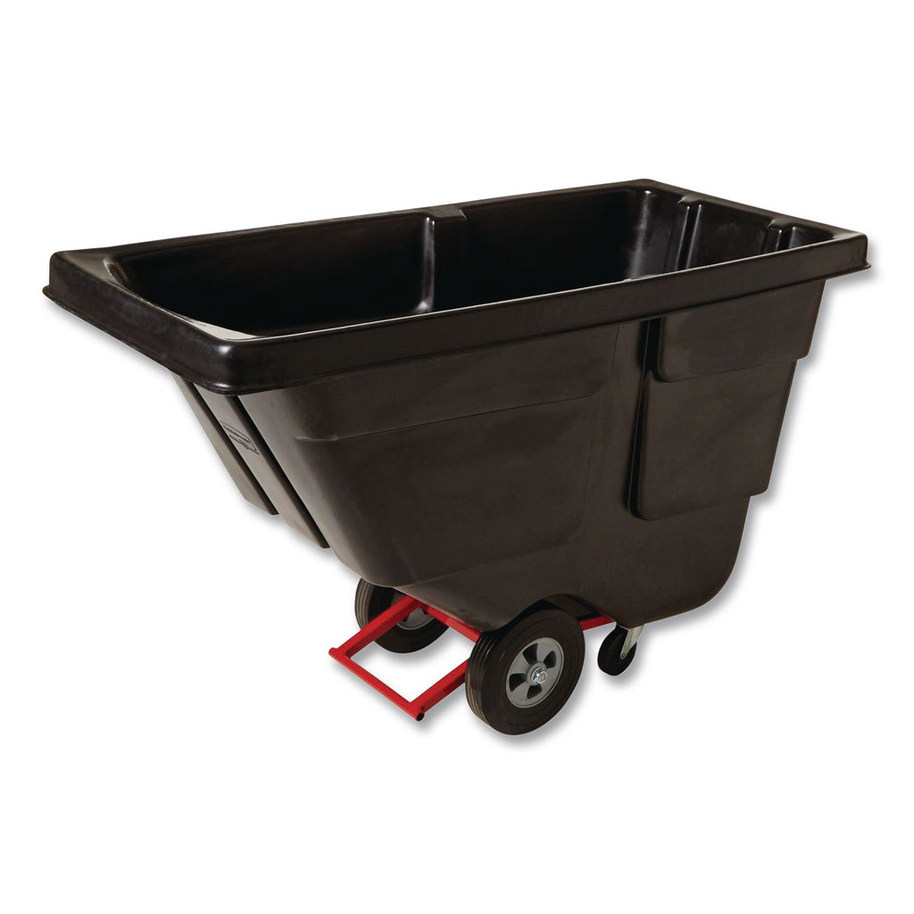 Rotomolded Tilt Truck, 202 gal, 450 lb Capacity, Plastic, Black
