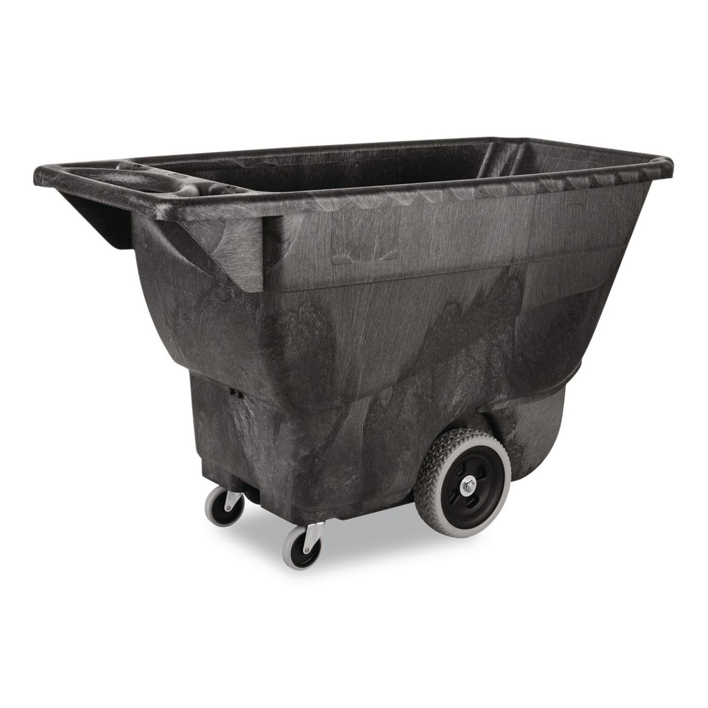 Structural Foam Tilt Truck, 101 gal, 450 lb Capacity, Plastic, Black