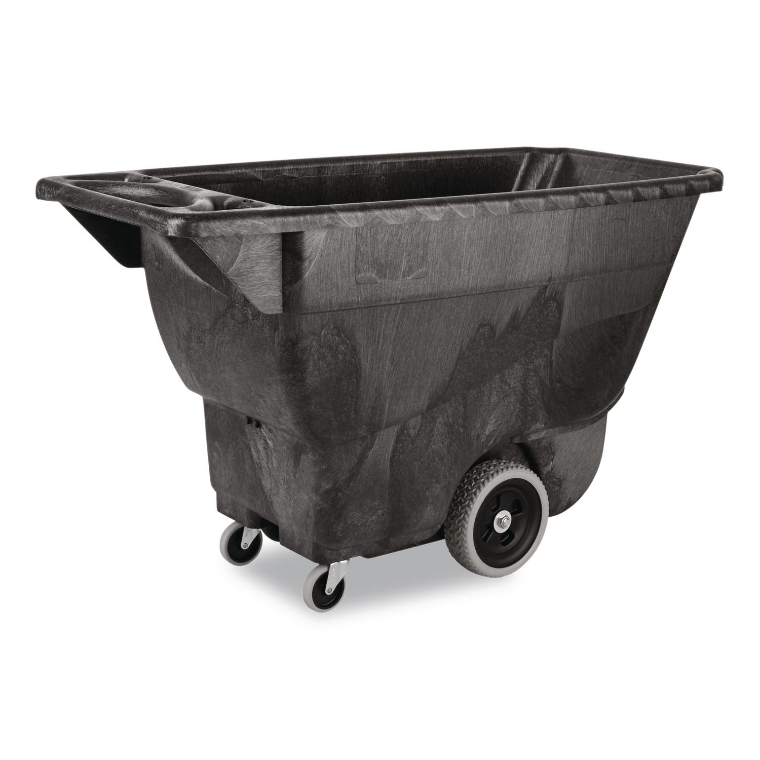 Structural Foam Tilt Truck, 101 gal, 450 lb Capacity, Plastic, Black