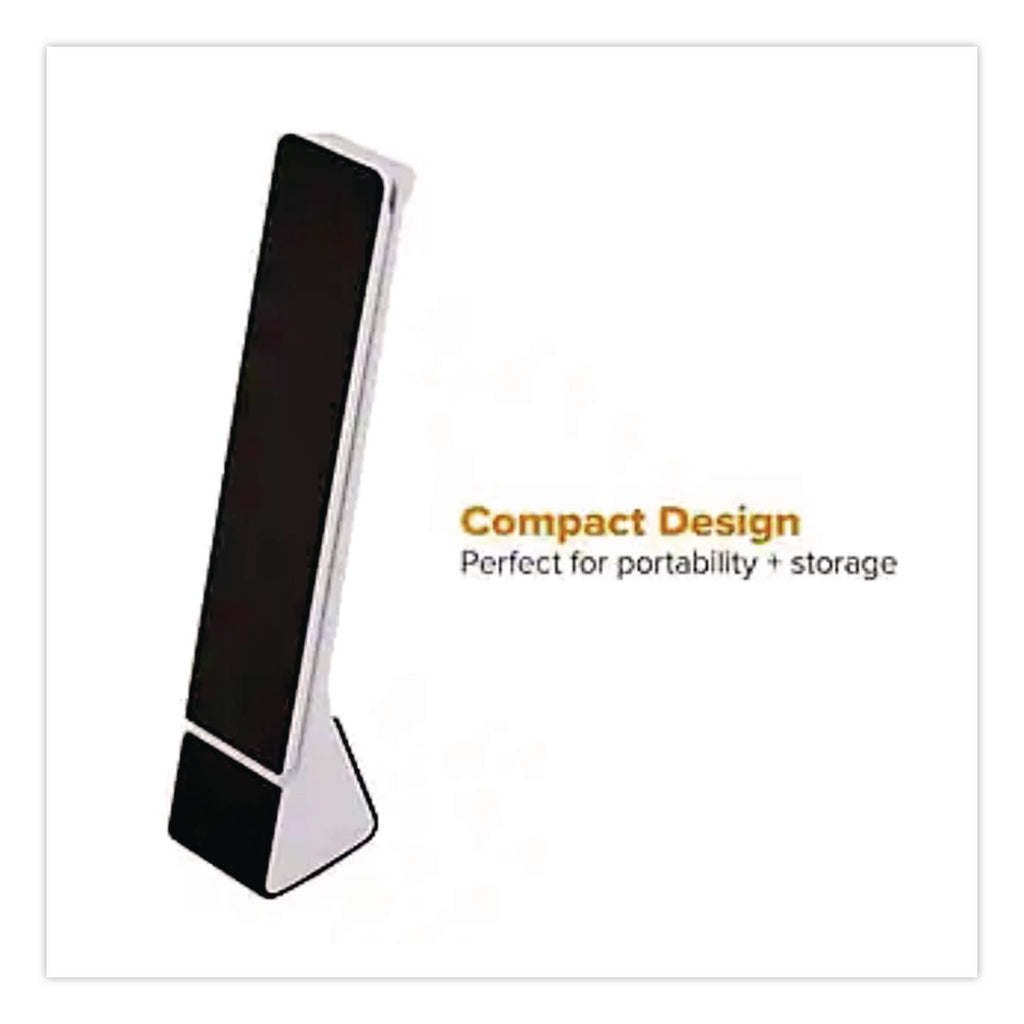 Konnect Rechargeable Folding LED Desk Lamp, 2.52w x 2.13d x 11.02h, Gray/Black