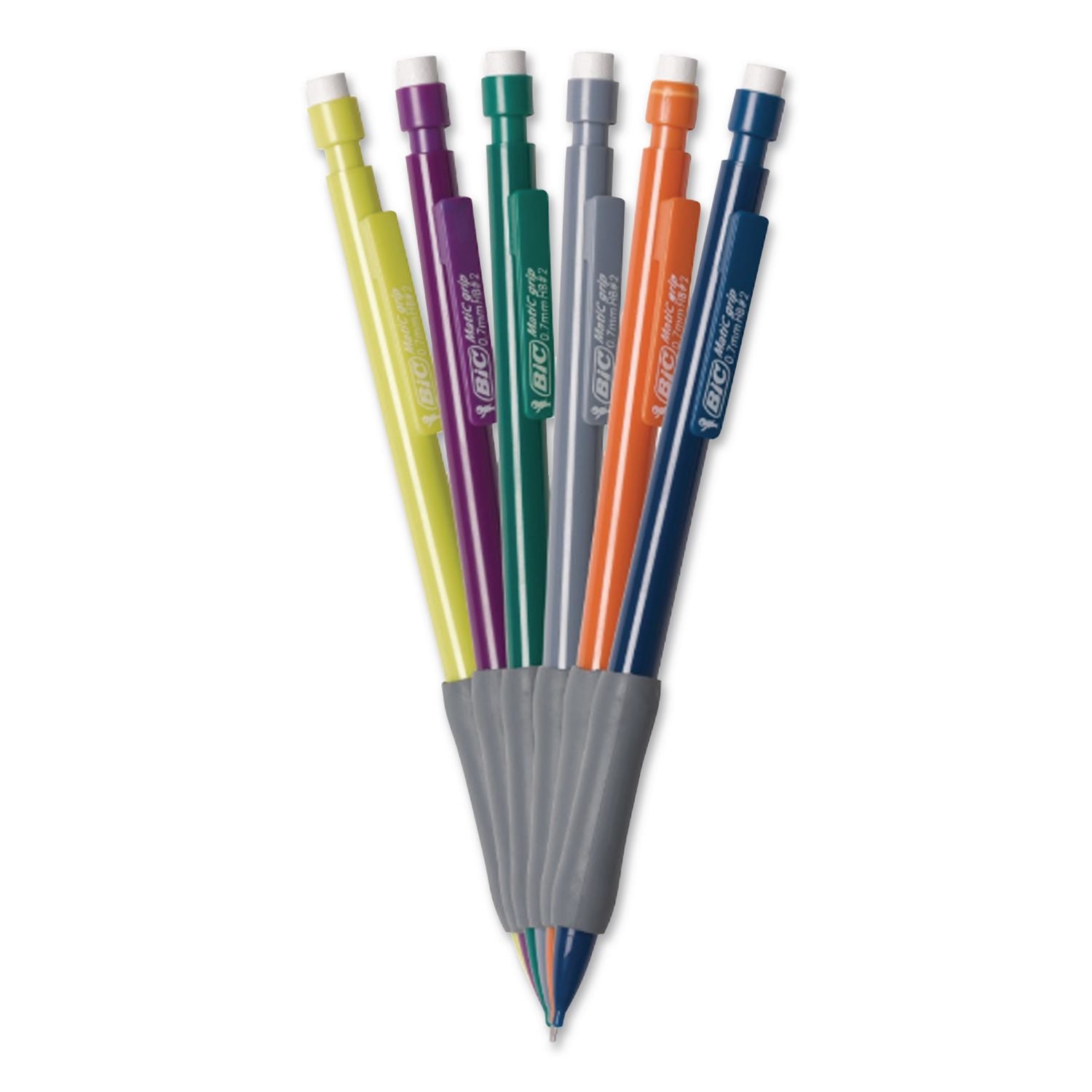 Xtra-Comfort Mechanical Pencil, 0.7 mm, HB (#2), Black Lead, Assorted Barrel Colors, Dozen