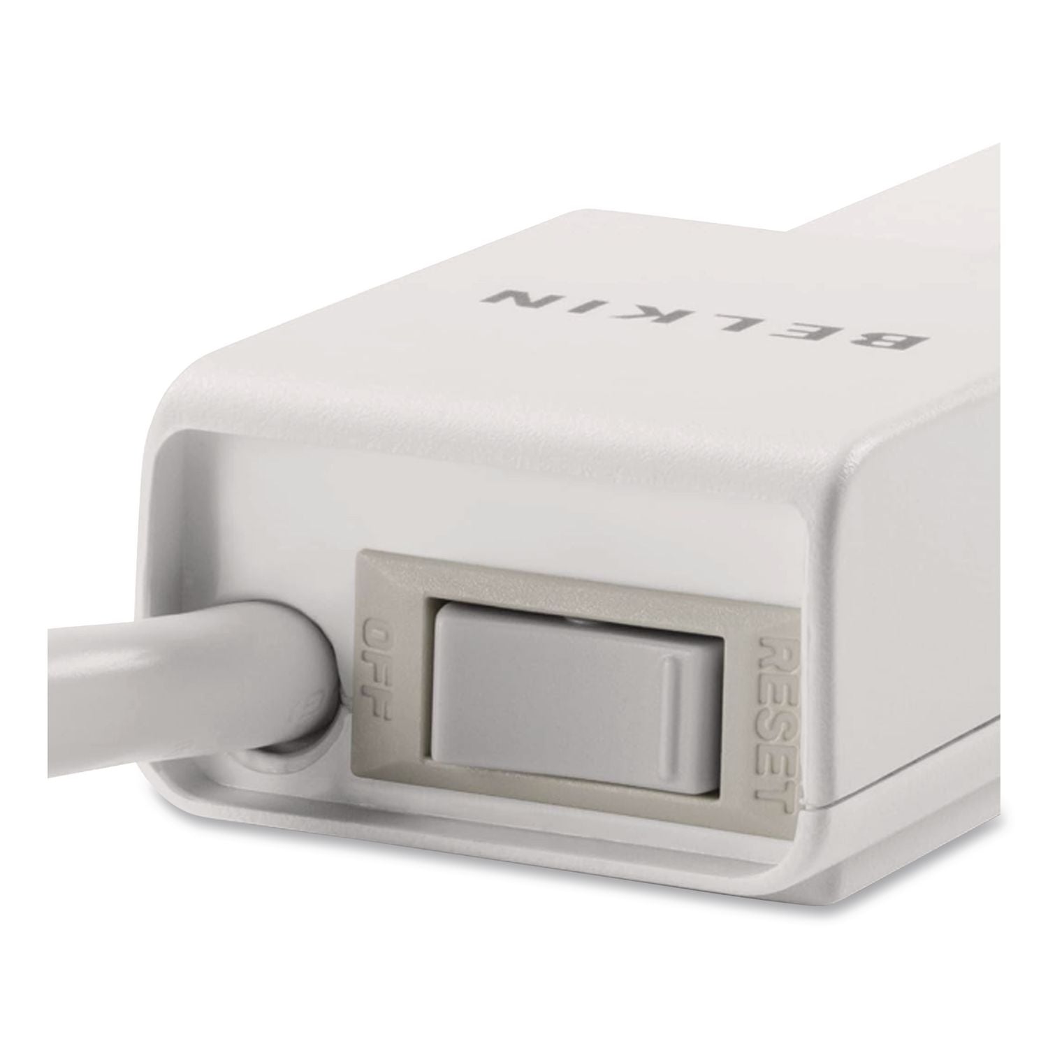 Home/Office Surge Protector, 6 AC Outlets, 4 ft Cord, 720 J, White