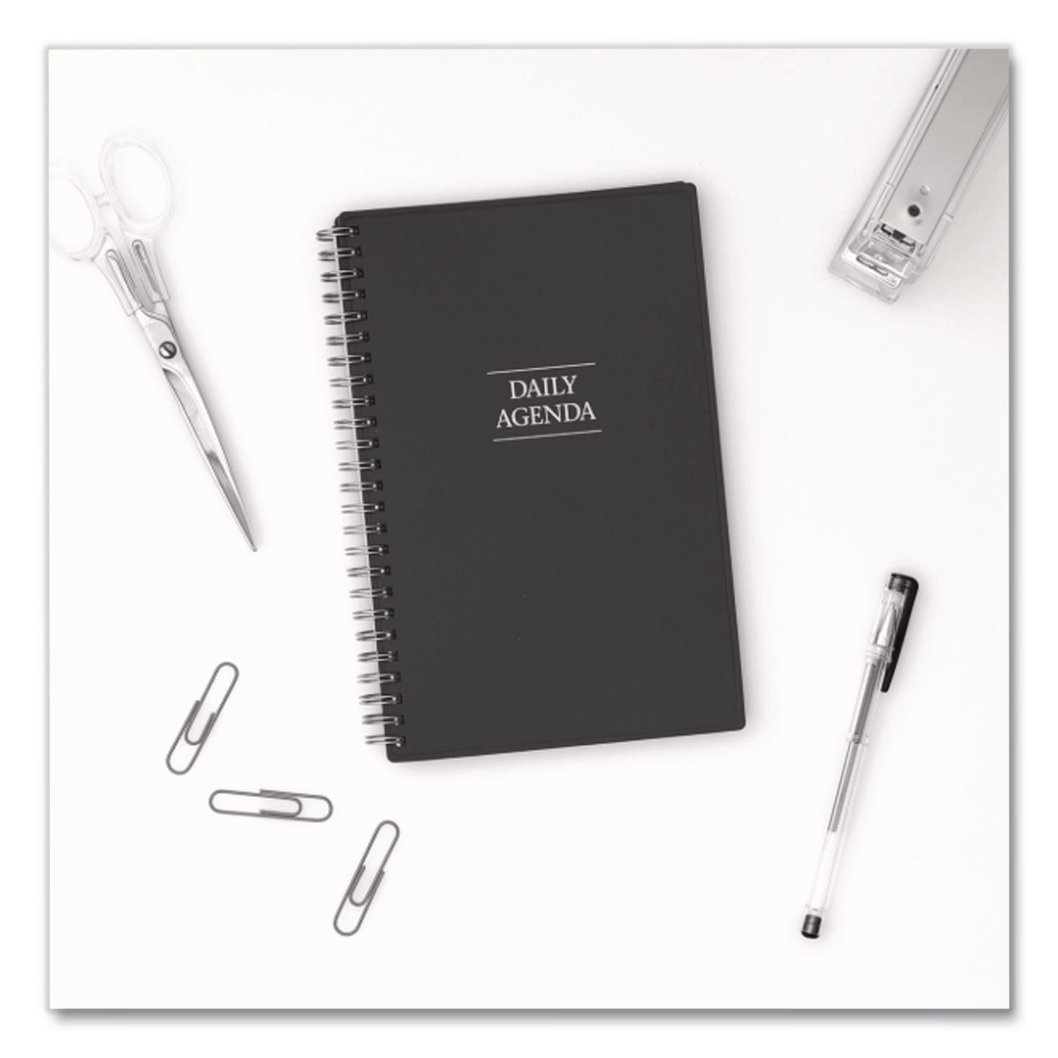 Passages Non-Dated Perpetual Daily Planner, 8.5 x 5.5, Black Cover, 60-Month (Jan to Dec): 2021 to 2025