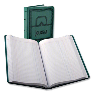 Account Record Book, Record-Style Rule, Blue Cover, 11.75 x 7.25 Sheets, 300 Sheets/Book