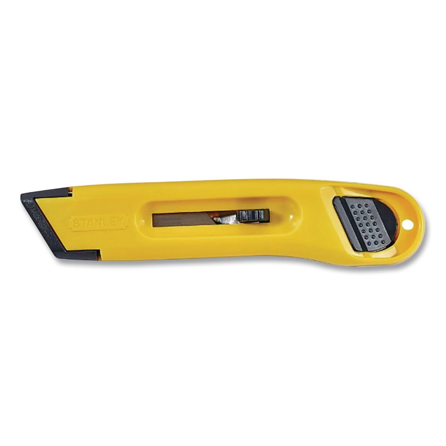 Plastic Light-Duty Utility Knife with Retractable Blade, 6" Plastic Handle, Yellow
