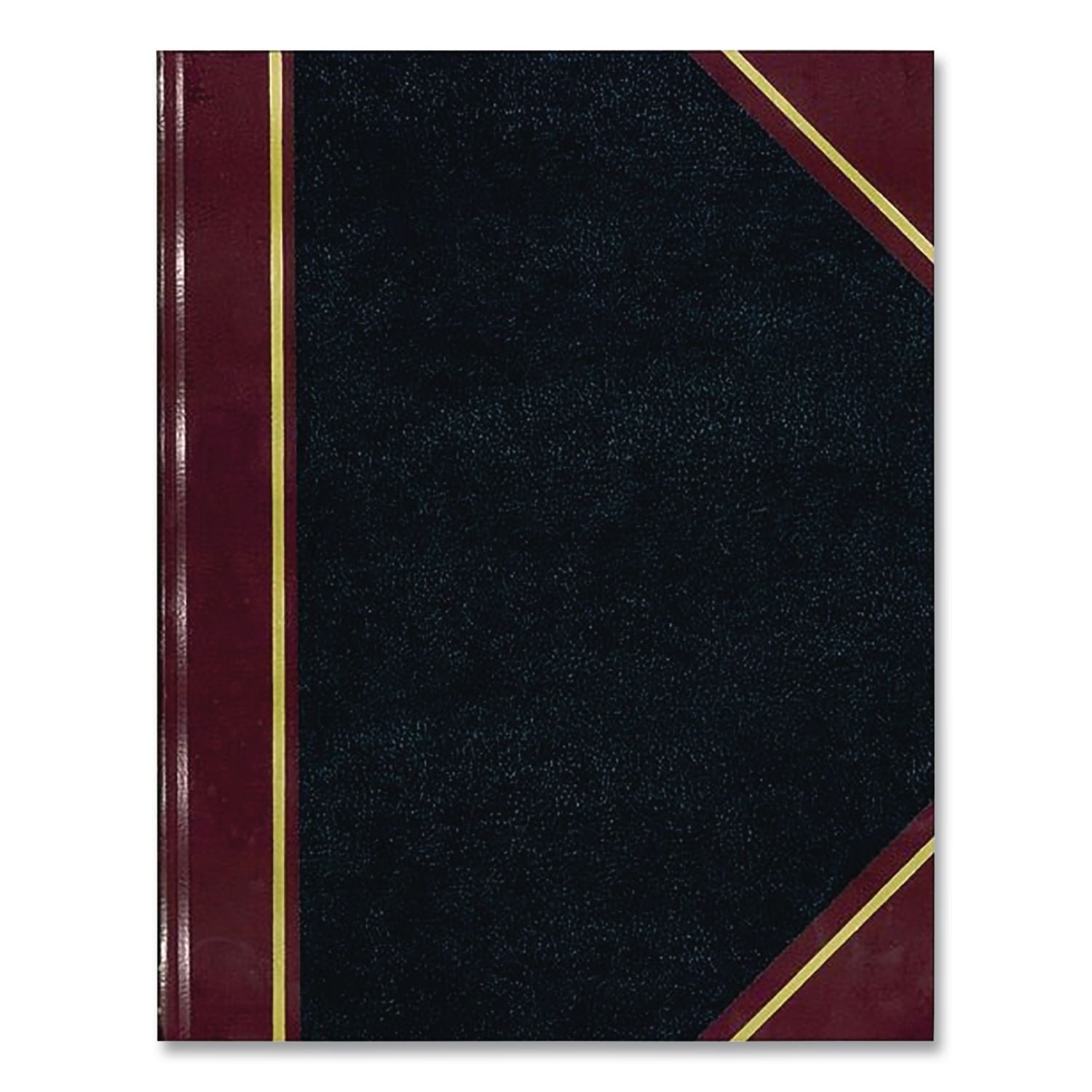Account Record Book, Record-Style Rule, Black/Maroon/Gold Cover, 9.25 x 7.31 Sheets, 150 Sheets/Book