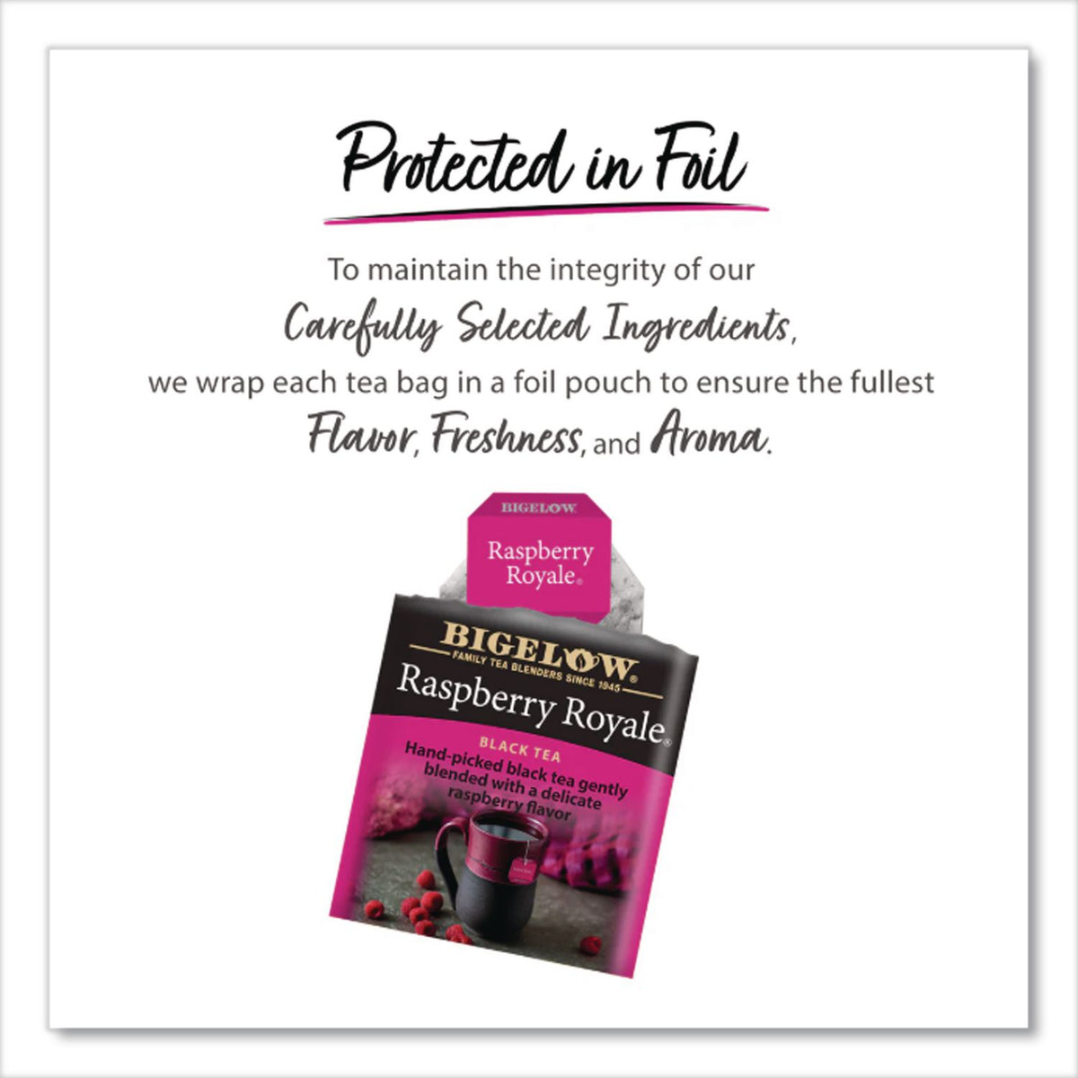 Raspberry Black Tea, Raspberry, 0.34 lbs, 28/Box