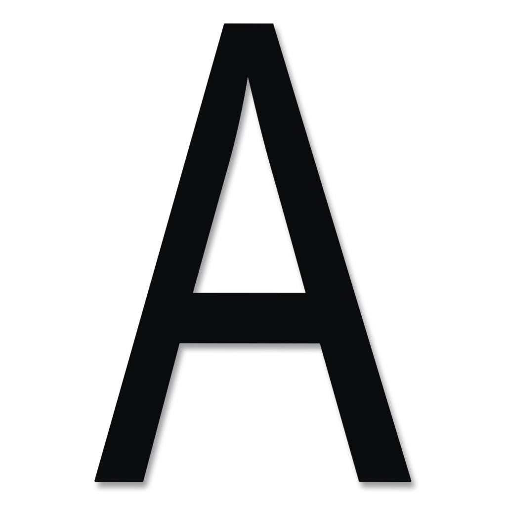 Press-On Vinyl Letters and Numbers, Self Adhesive, Black, 0.25"h, 610/Pack