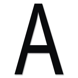 Press-On Vinyl Letters and Numbers, Self Adhesive, Black, 0.25"h, 610/Pack