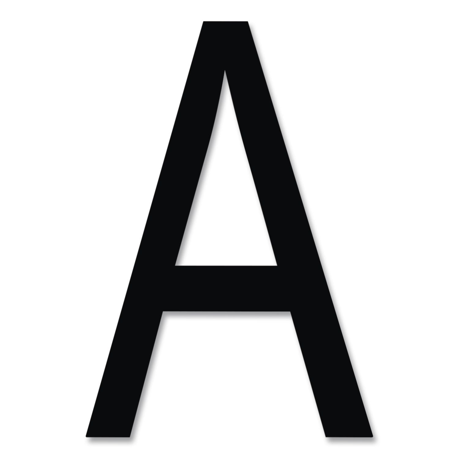 Press-On Vinyl Letters and Numbers, Self Adhesive, Black, 0.25"h, 610/Pack