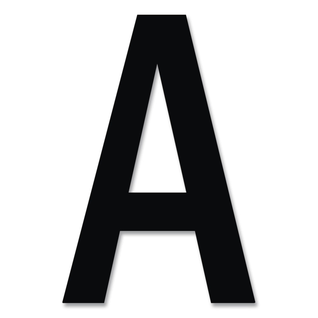 Press-On Vinyl Letters and Numbers, Self Adhesive, Black, 1"h, 88/Pack