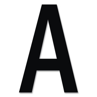 Press-On Vinyl Letters and Numbers, Self Adhesive, Black, 1"h, 88/Pack