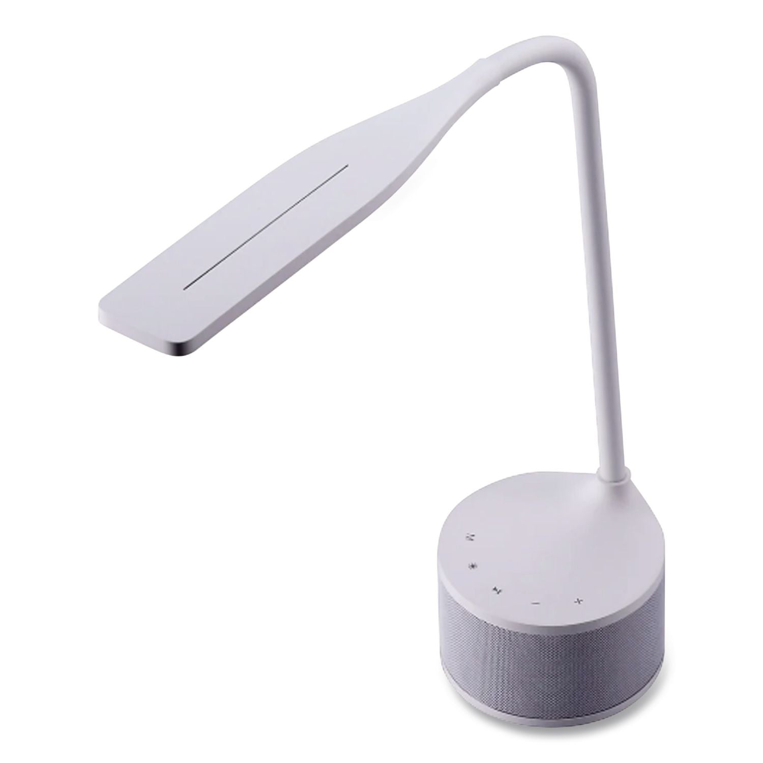 LED Bluetooth Speaker Lamp with USB, 2 Prong, 4.33w x 14.57h, White