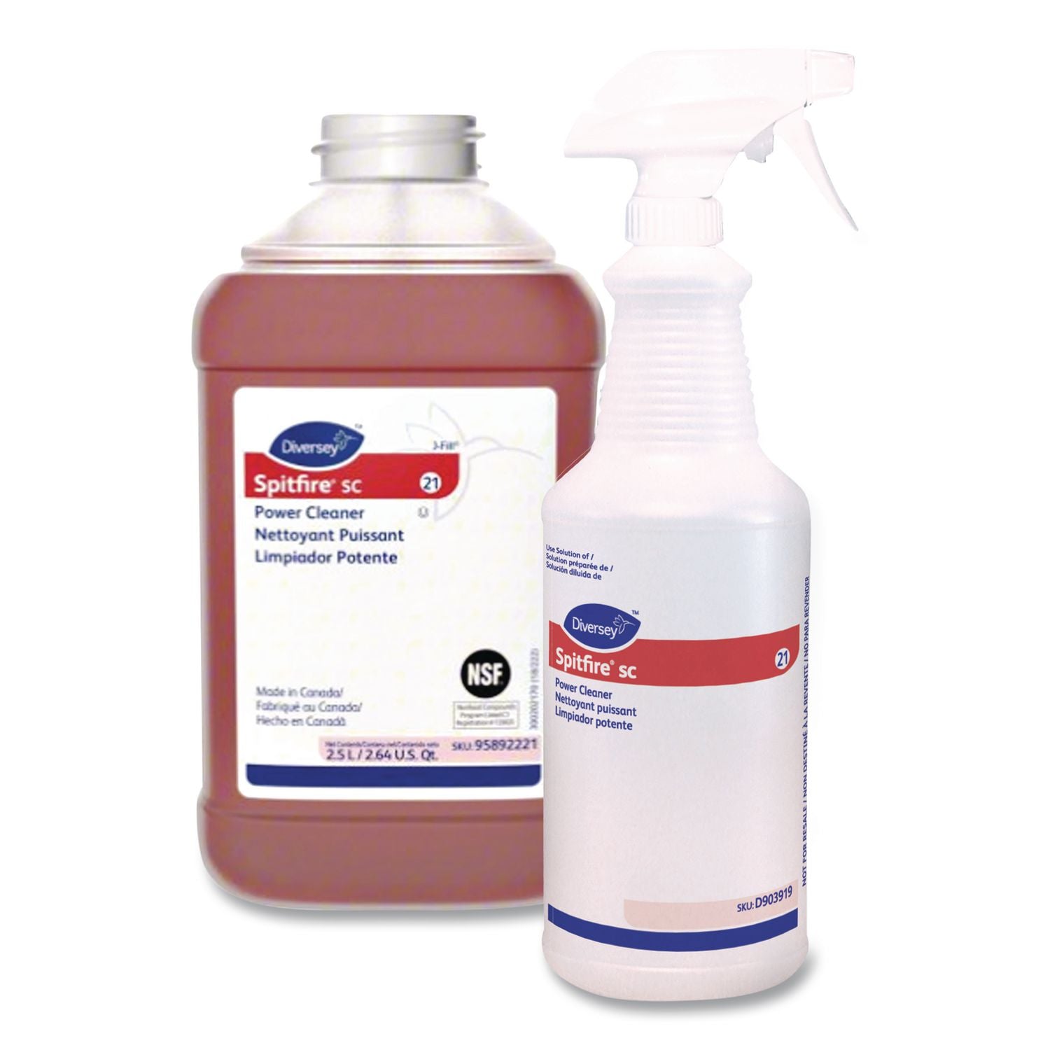 Glance HC Glass and Multi-Surface Cleaner Empty Bottle, 32 oz, Clear