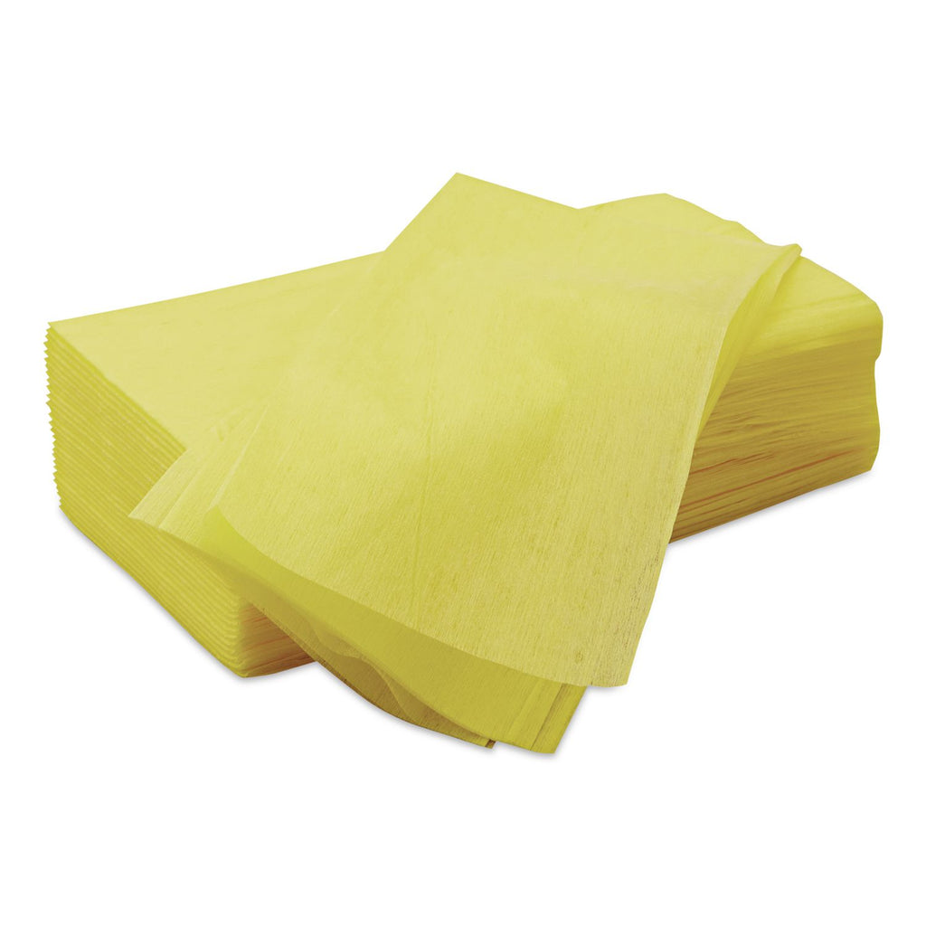Masslinn Dust Cloths, 1-Ply, 16 x 24, Unscented, Yellow, 50/Pack, 8 Packs/Carton