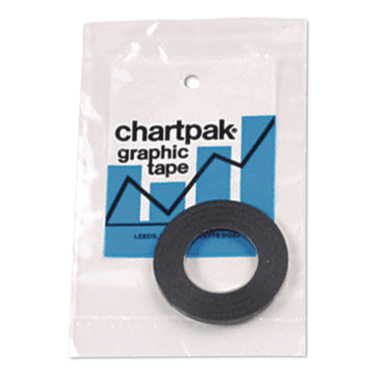 Graphic Chart Tapes, 1" Core, 0.06" x 54 ft, Gloss Black
