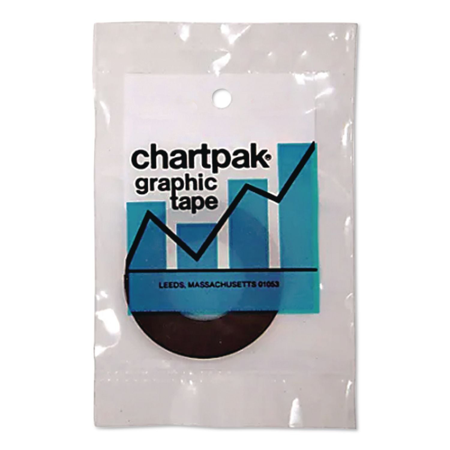Graphic Chart Tapes, 1" Core, 0.06" x 54 ft, Gloss Black