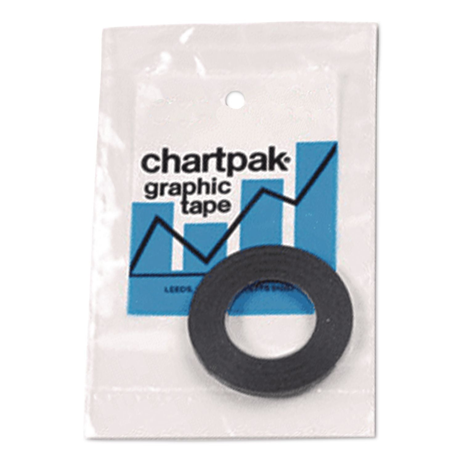 Graphic Chart Tapes, 1" Core, 0.25" x 27 ft, Gloss Black