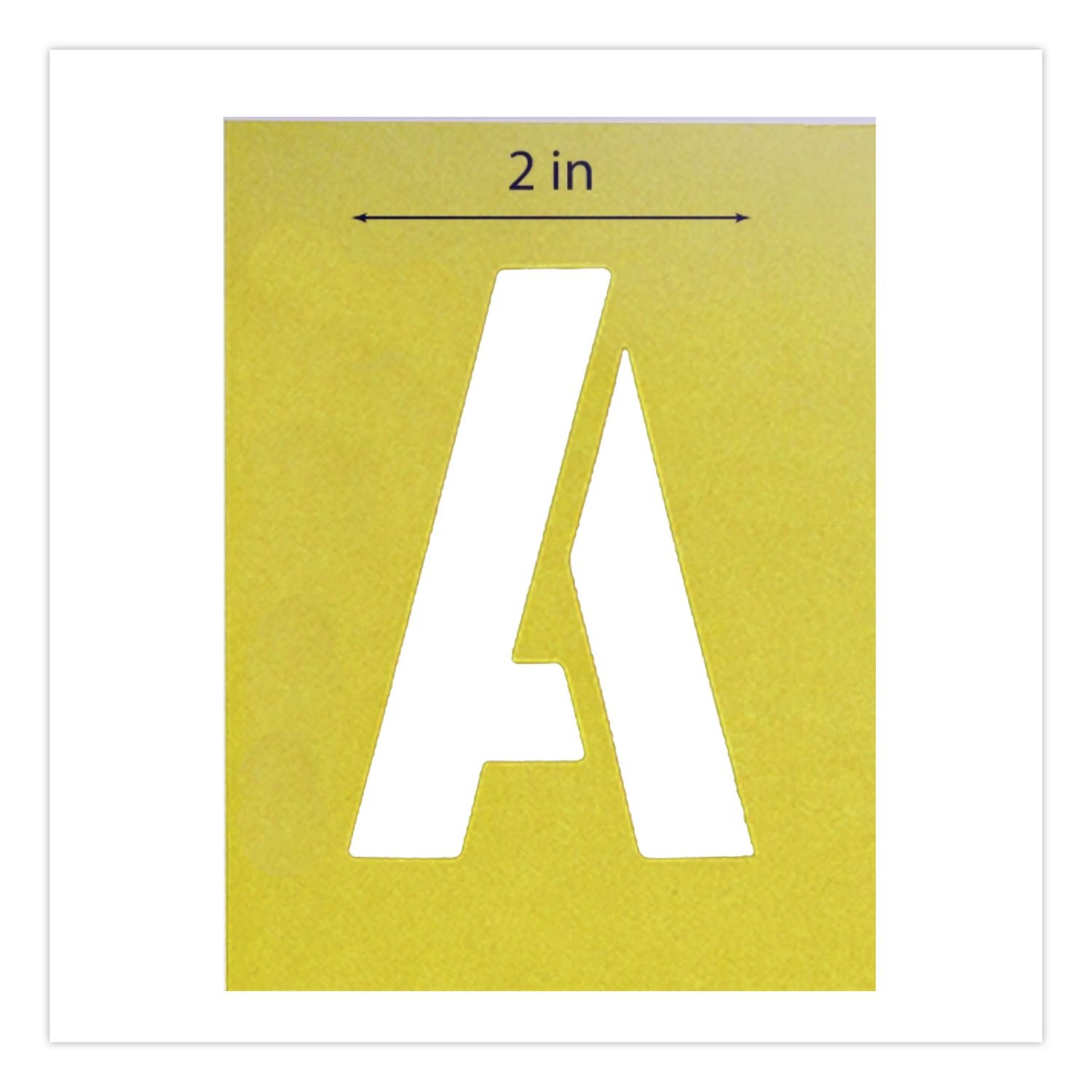 Professionial Lettering Stencils, Painting Stencil Set, A-Z Set/0-9, 3", Manila, 35/Set