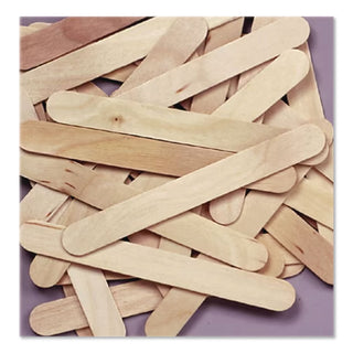 Natural Wood Craft Sticks, 4.5" x 0.38", Natural, 1,000/Box