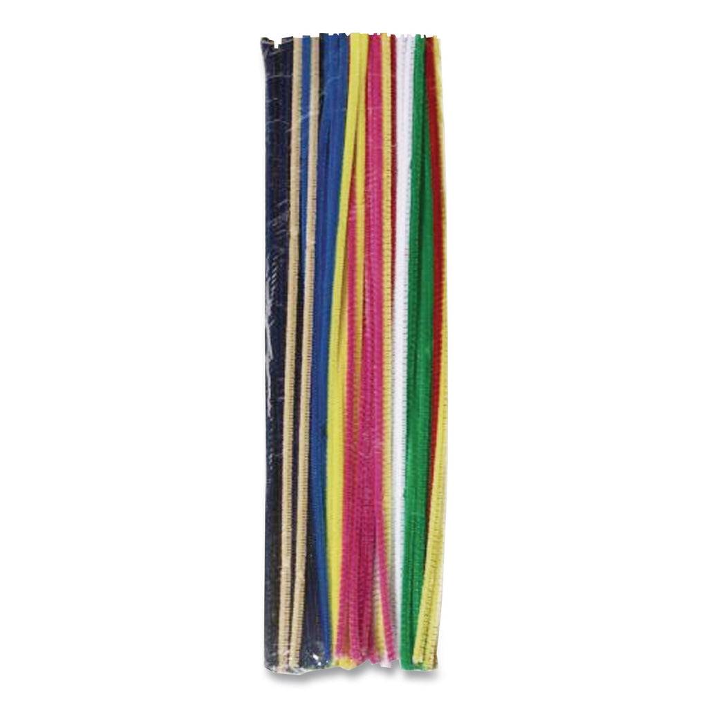 Regular Stems, 12" x 4 mm, Metal Wire, Polyester, Assorted, 1,000/Box