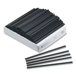 Slide 'N Grip Binding Bars, 40-Sheet Capacity, 11 x 0.25, Black, 100/Box