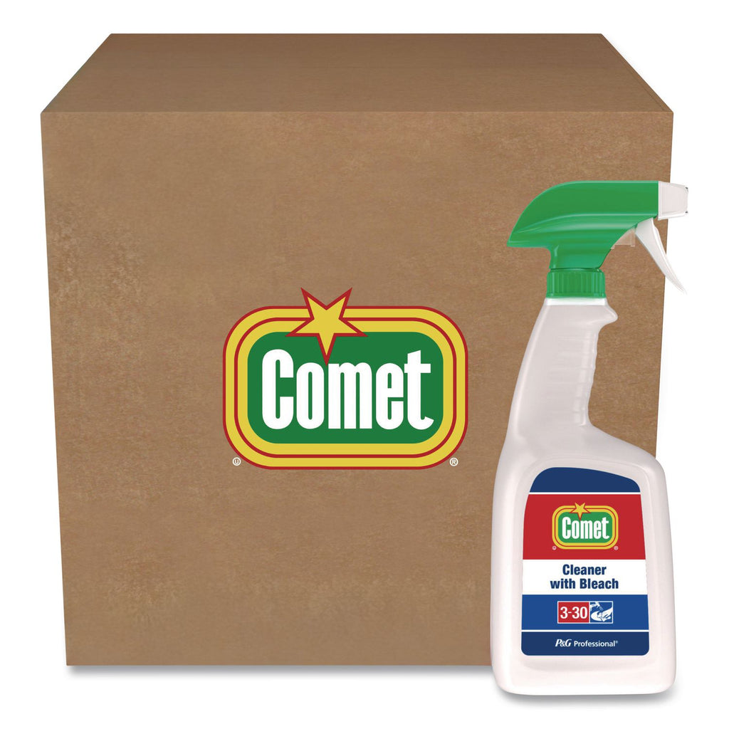 Cleaner with Bleach, 32 oz Spray Bottle, 8/Carton