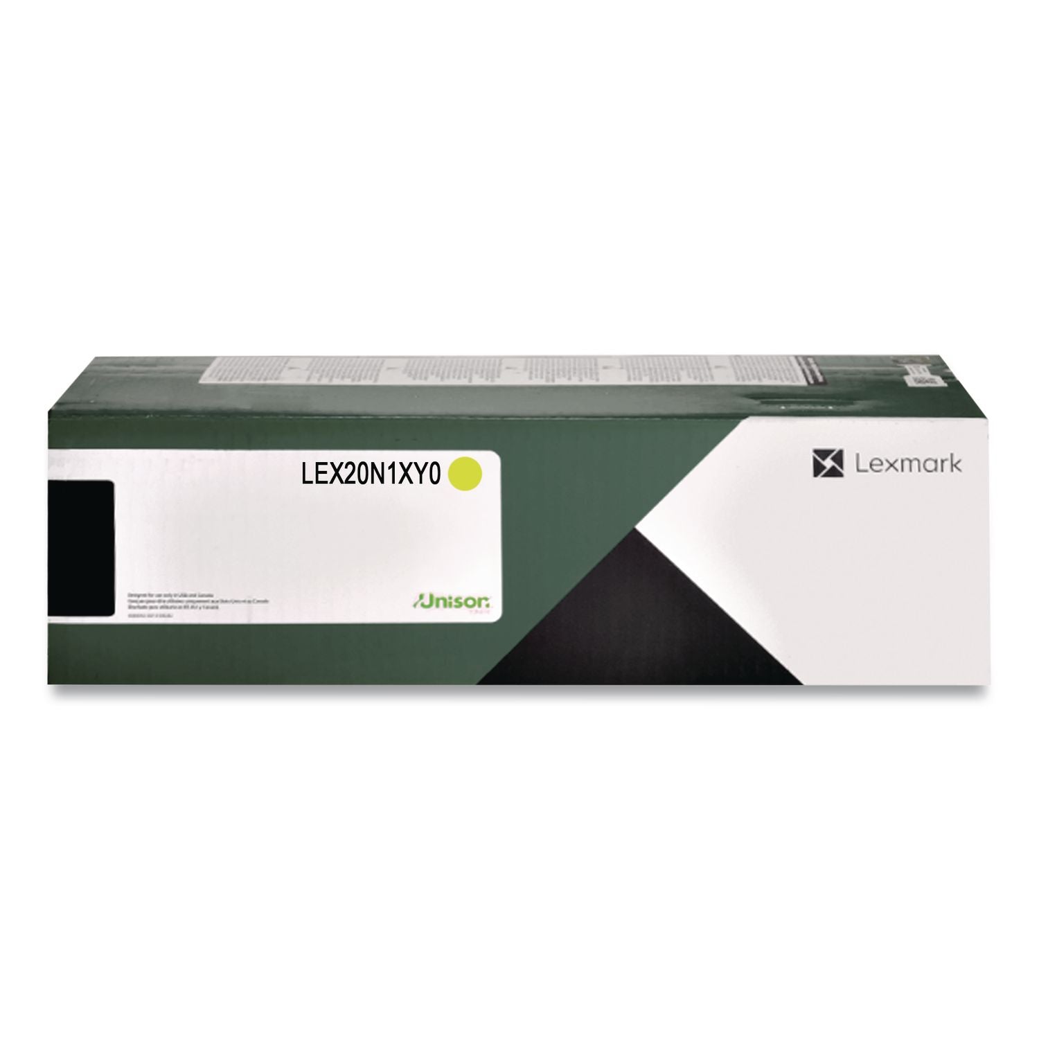 20N1XY0 Return Program Extra High-Yield Toner, 6,700 Page-Yield, Yellow