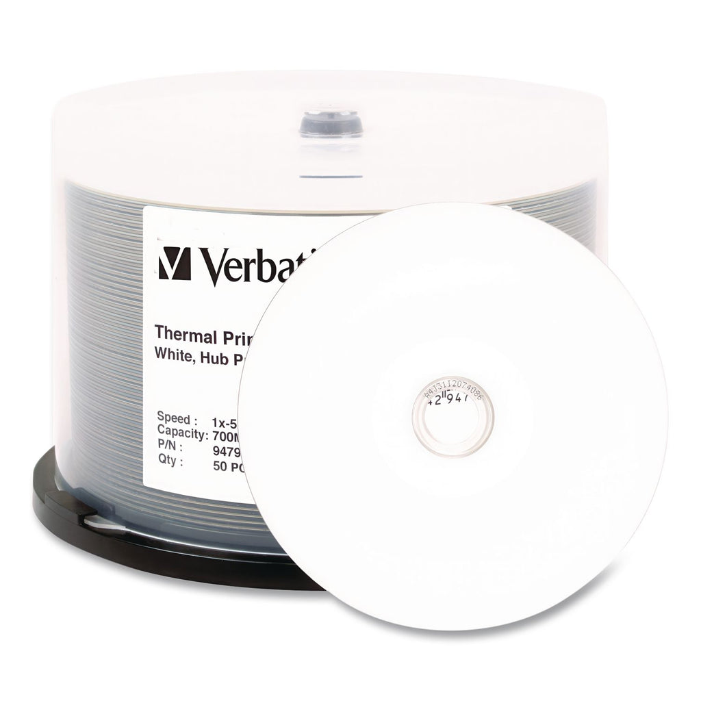 CD-R DataLifePlus Printable Recordable Disc, 700 MB/80 min, 52x, Spindle, White, 50/Pack