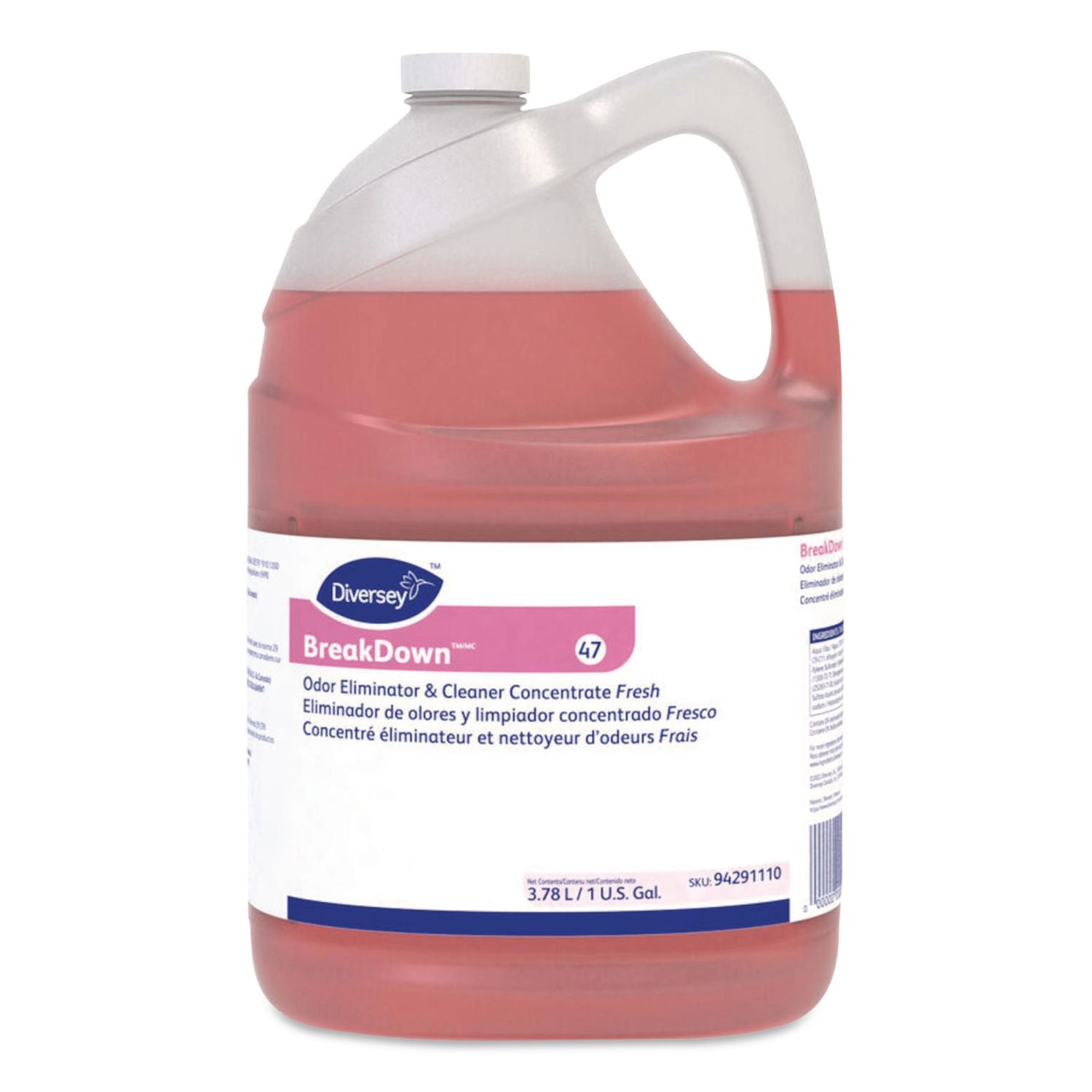 Breakdown Odor Eliminator, Fresh Scent, Liquid, 1 gal Bottle