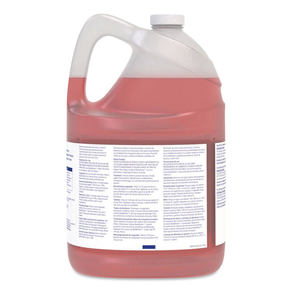 Breakdown Odor Eliminator, Fresh Scent, Liquid, 1 gal Bottle