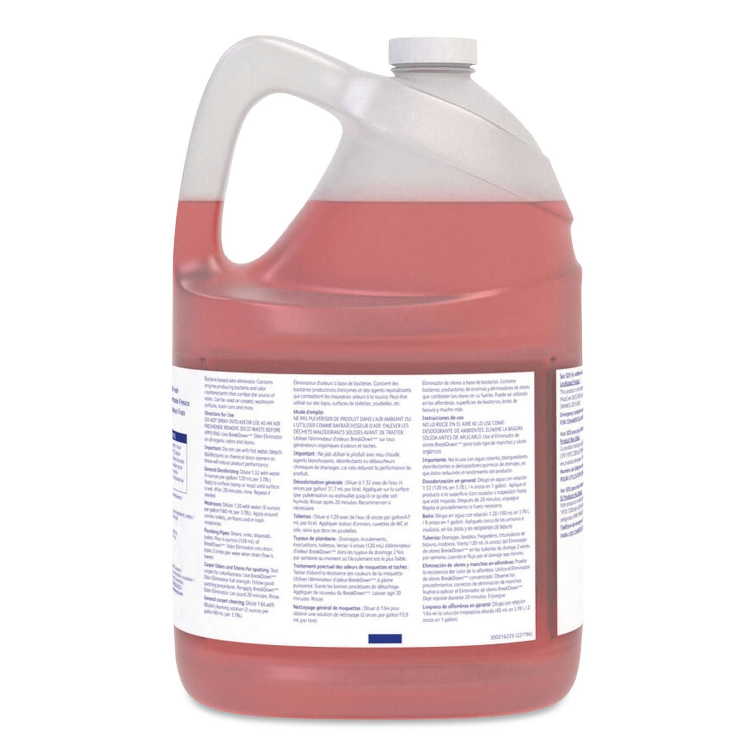 Breakdown Odor Eliminator, Fresh Scent, Liquid, 1 gal Bottle