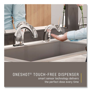 One Shot Soap Dispenser - Touch Free, Foam, 11 x 14 x 3.5, Chrome